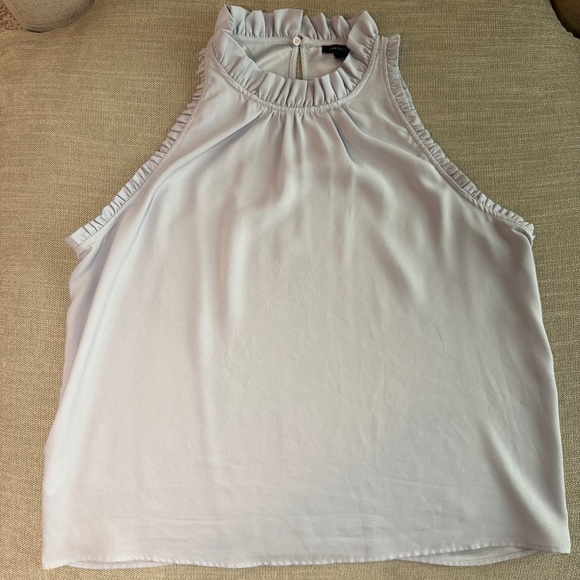 Ann Taylor Steel Blue Blouse Size L EUC - Picture 1 of 4